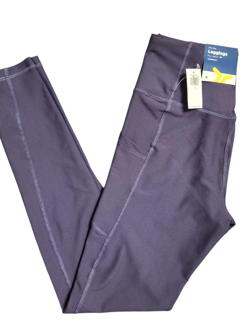 Old Navy High-Rise Powersoft Leggings Go-Dry Size Small Side Phone Pockets Yoga